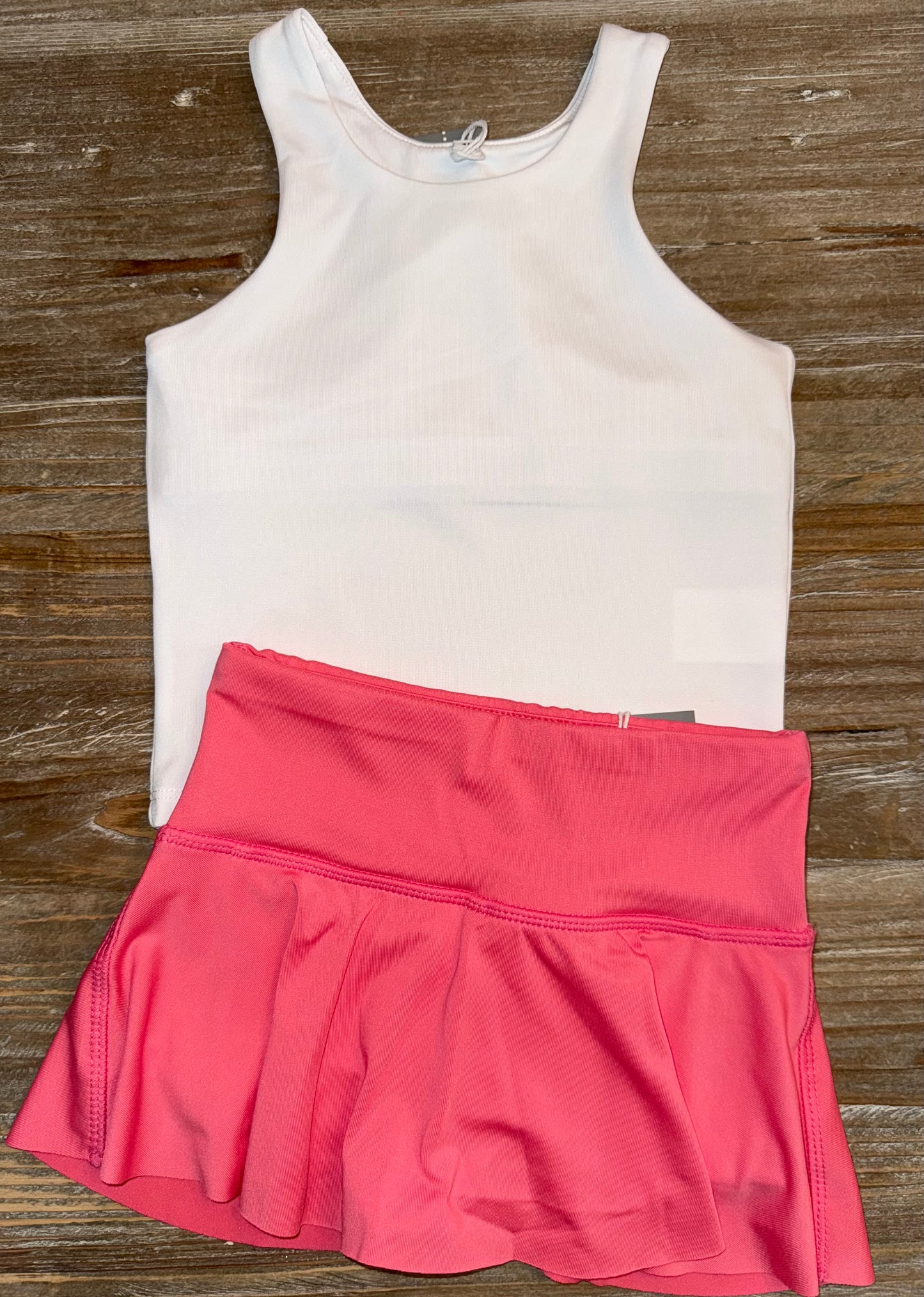 Honesty White Racerback Athletic Girls Tank