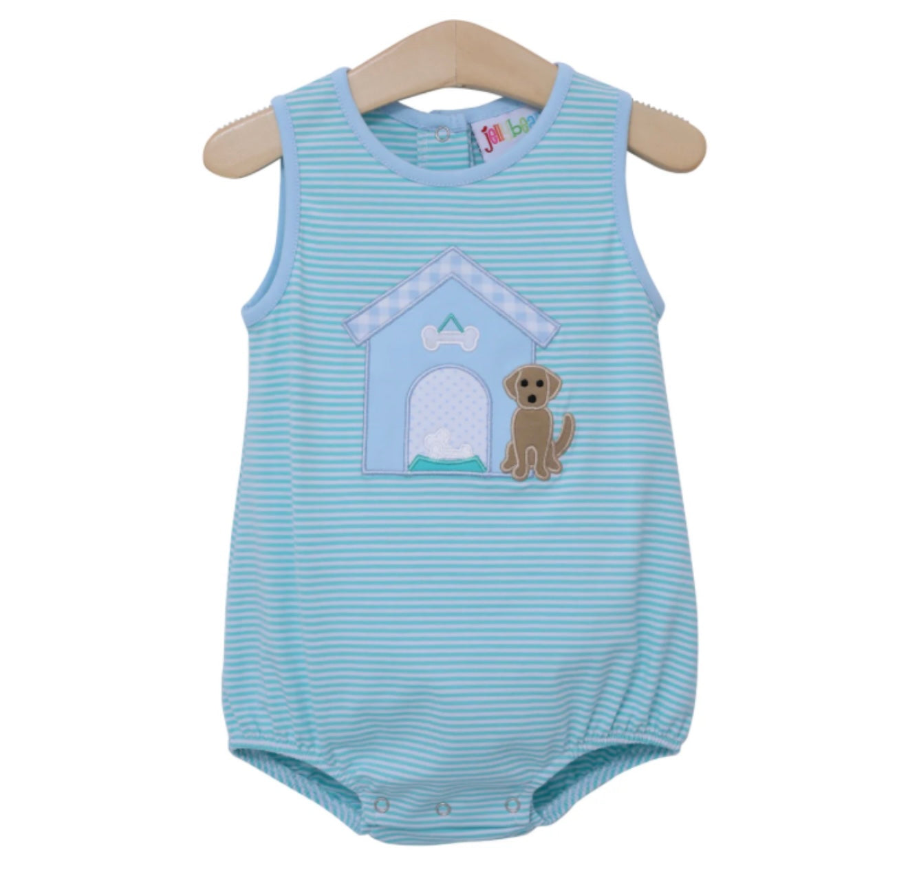 Dog House Appliqué Boys Bubble