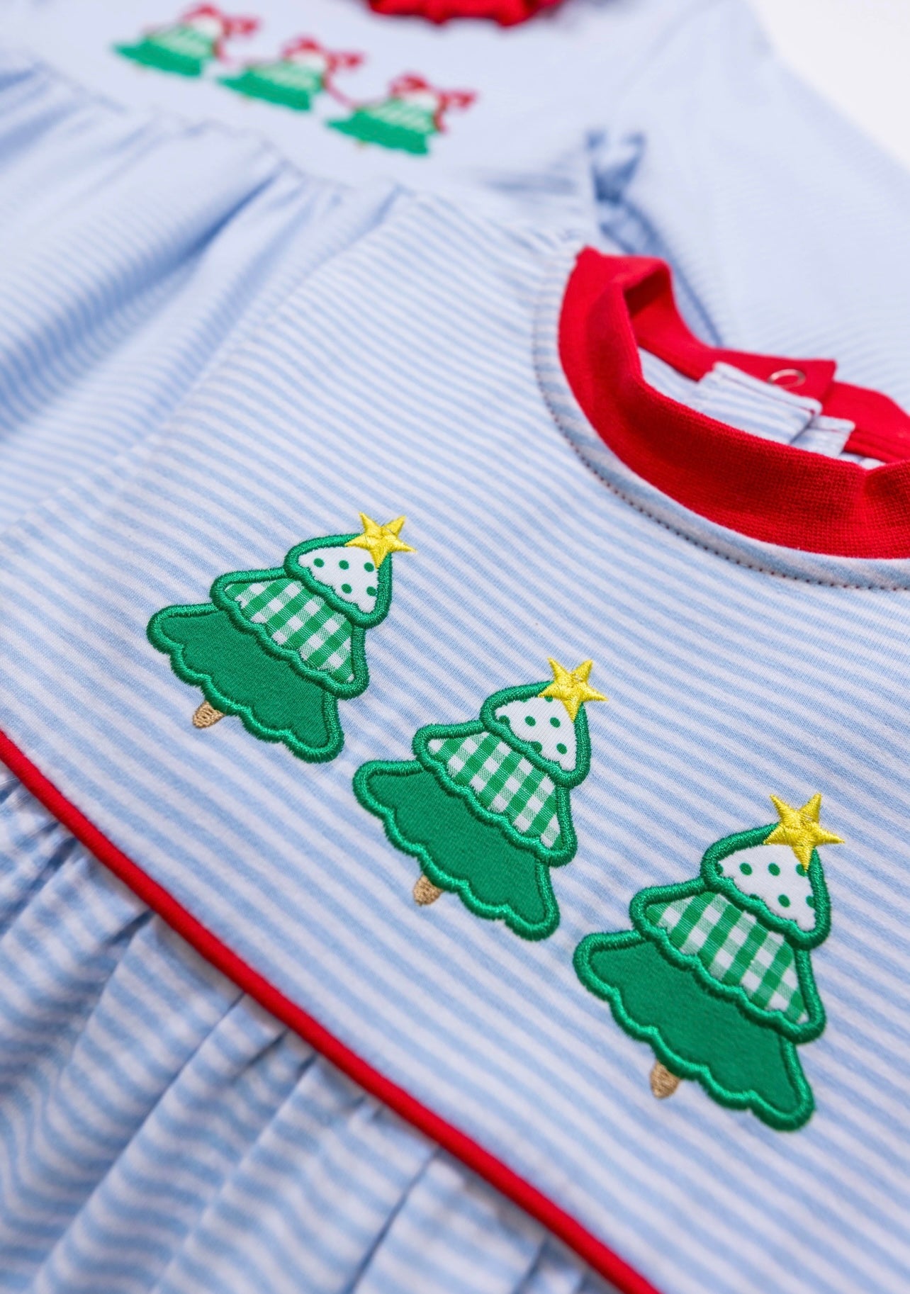 Christmas Tree Trio Boys Romper
