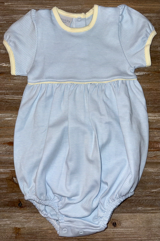 Light Blue Stripe/Yellow Girls Bubble