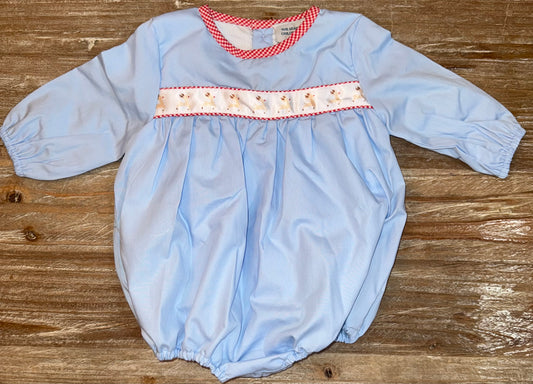 Reindeer Ribbon Boys Classic Bubble