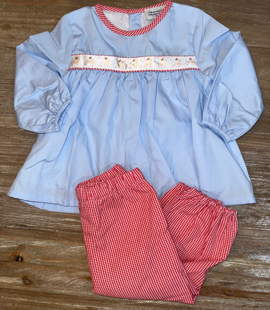 Reindeer Ribbon Boys Float Top Pants Set