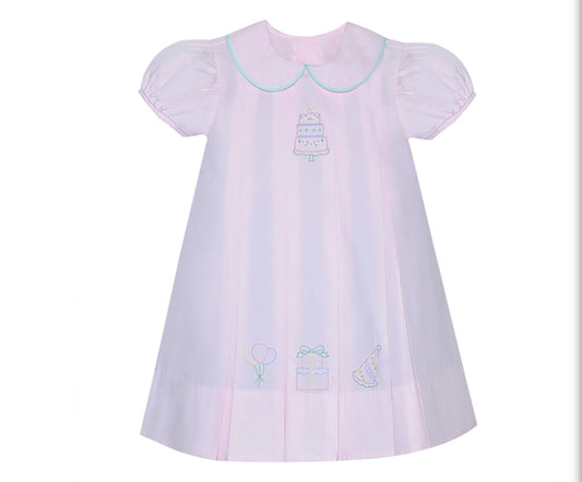 Charlotte Pink Girls Birthday Dress