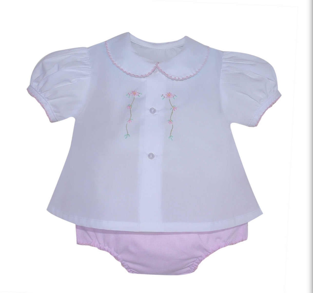 Avery Pink Girls Diaper/Bloomer Set