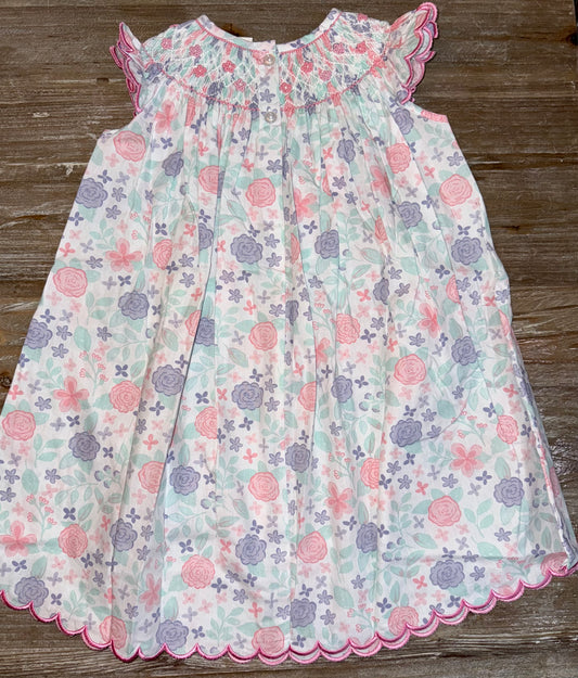 Summer Fields Geo Girls Bishop Dress