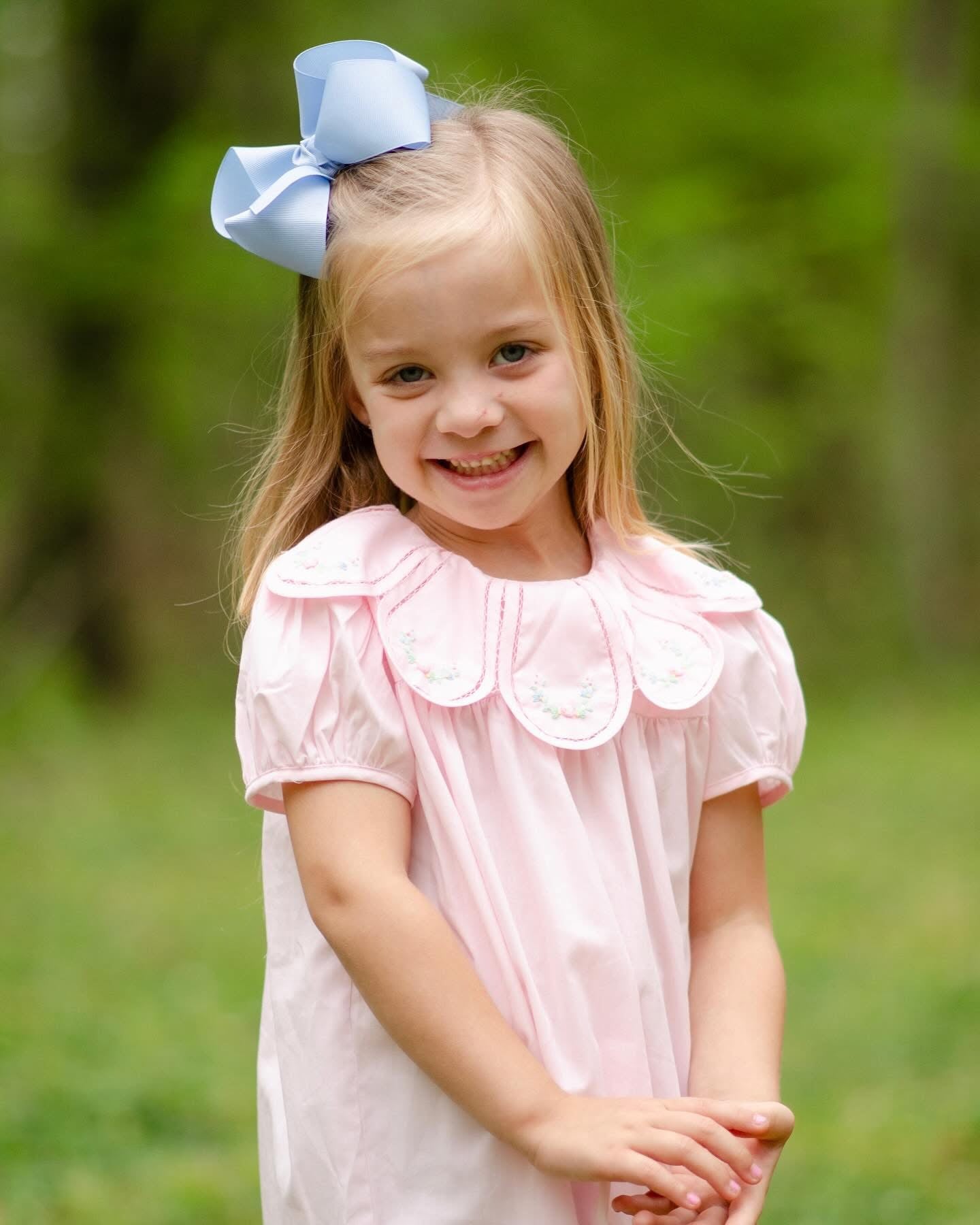 Anna Mae Girls Pink Dress