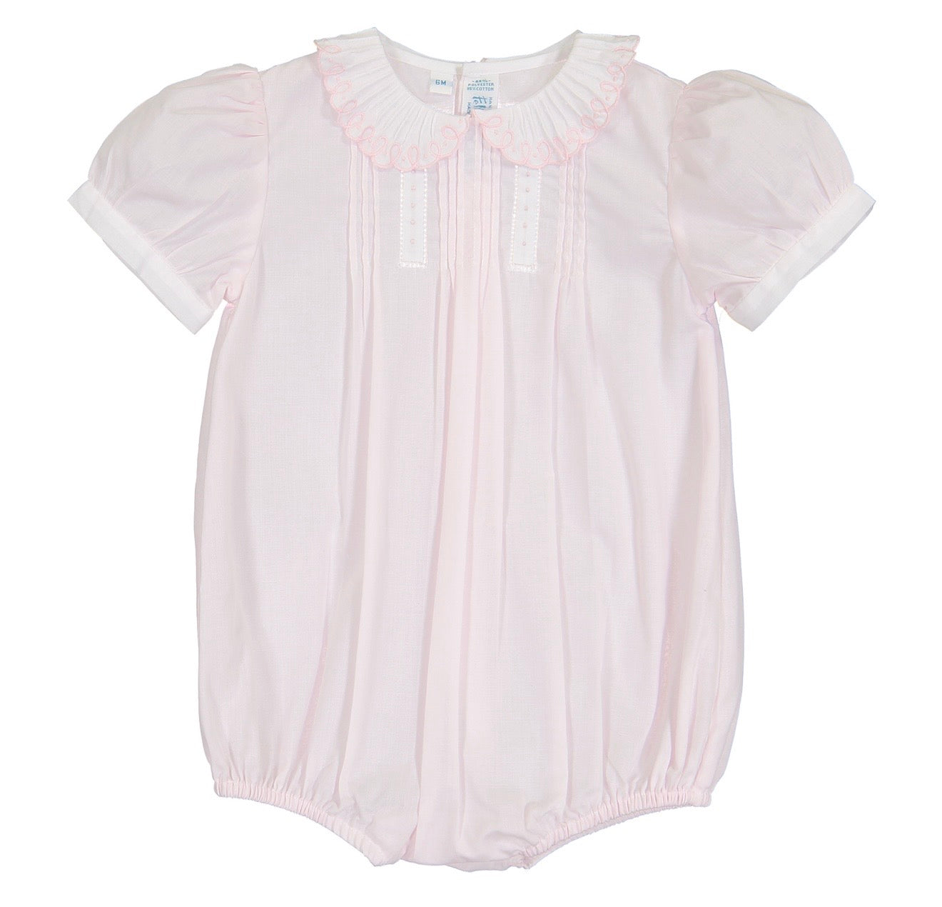 Heirloom Collection Girls Vintage Scalloped Collar Bubble