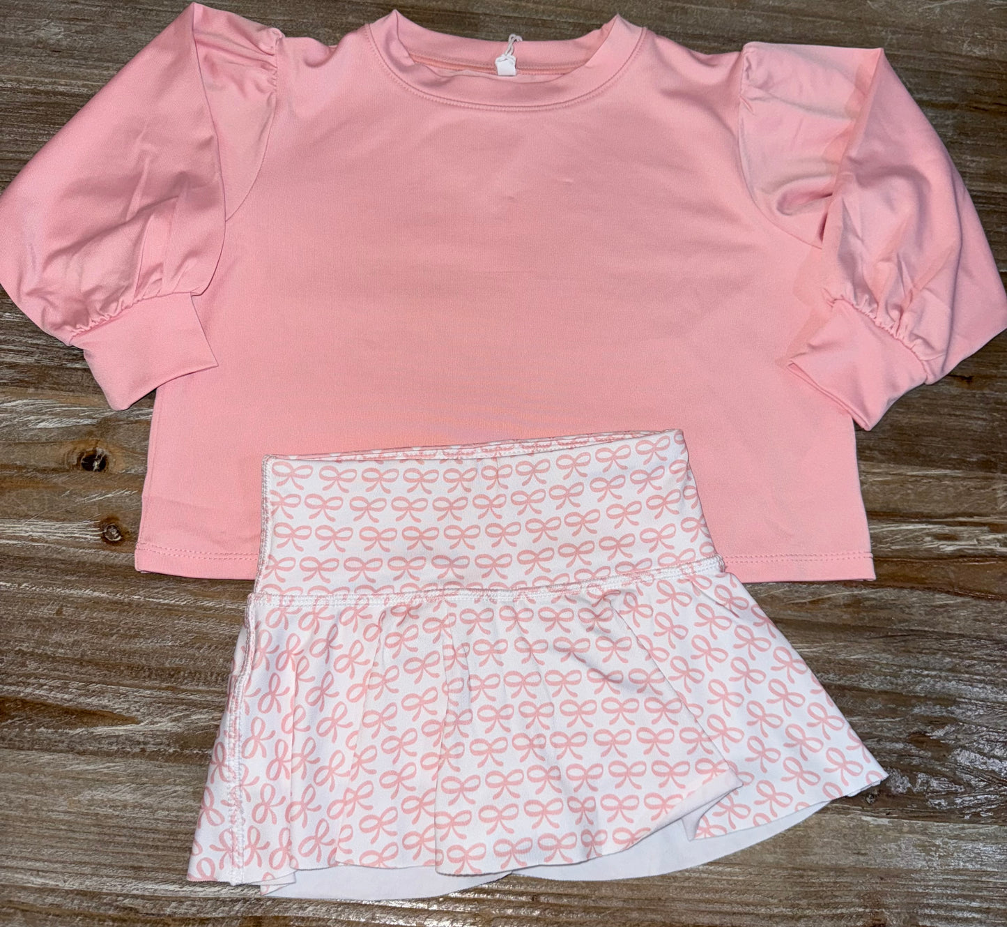 Pink Bow Girls Skirt
