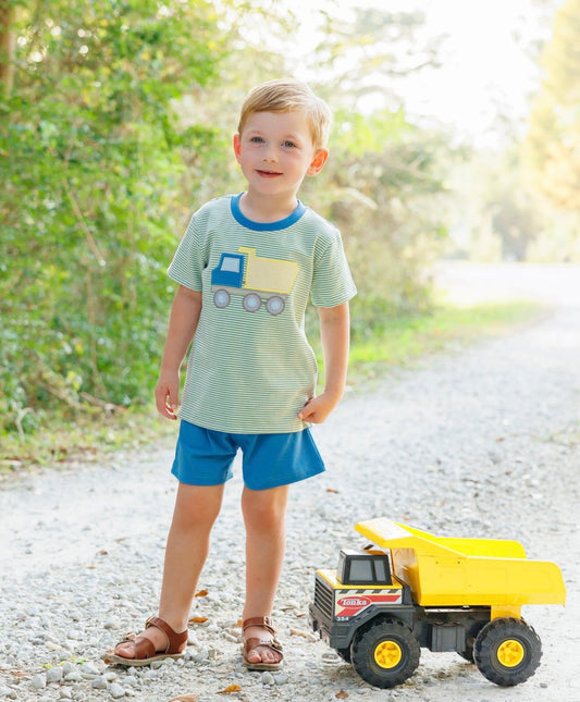 Dump Truck Boys Short Set