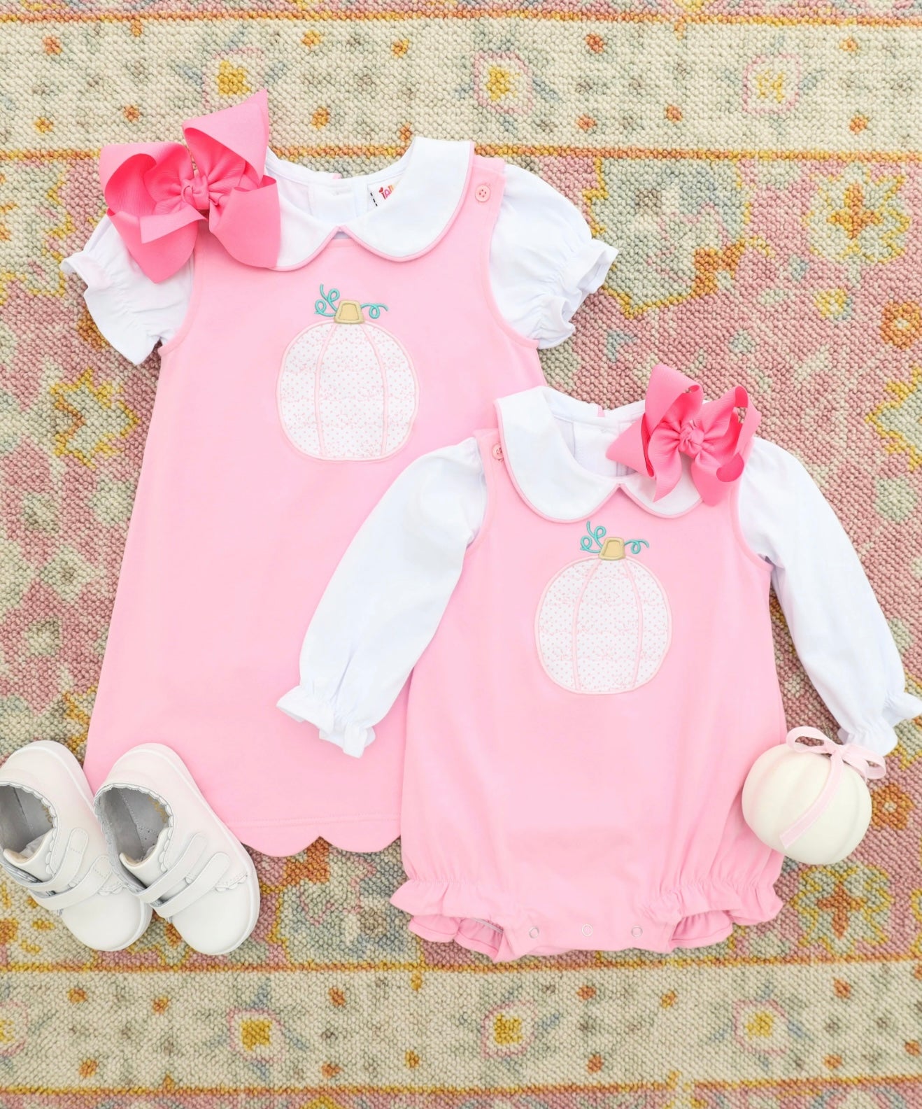 Pretty in Pink Girls Pumpkin Bubble