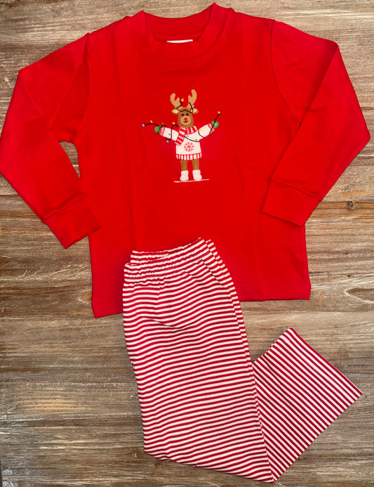 Sweater Weather Moose Boys Pant Set