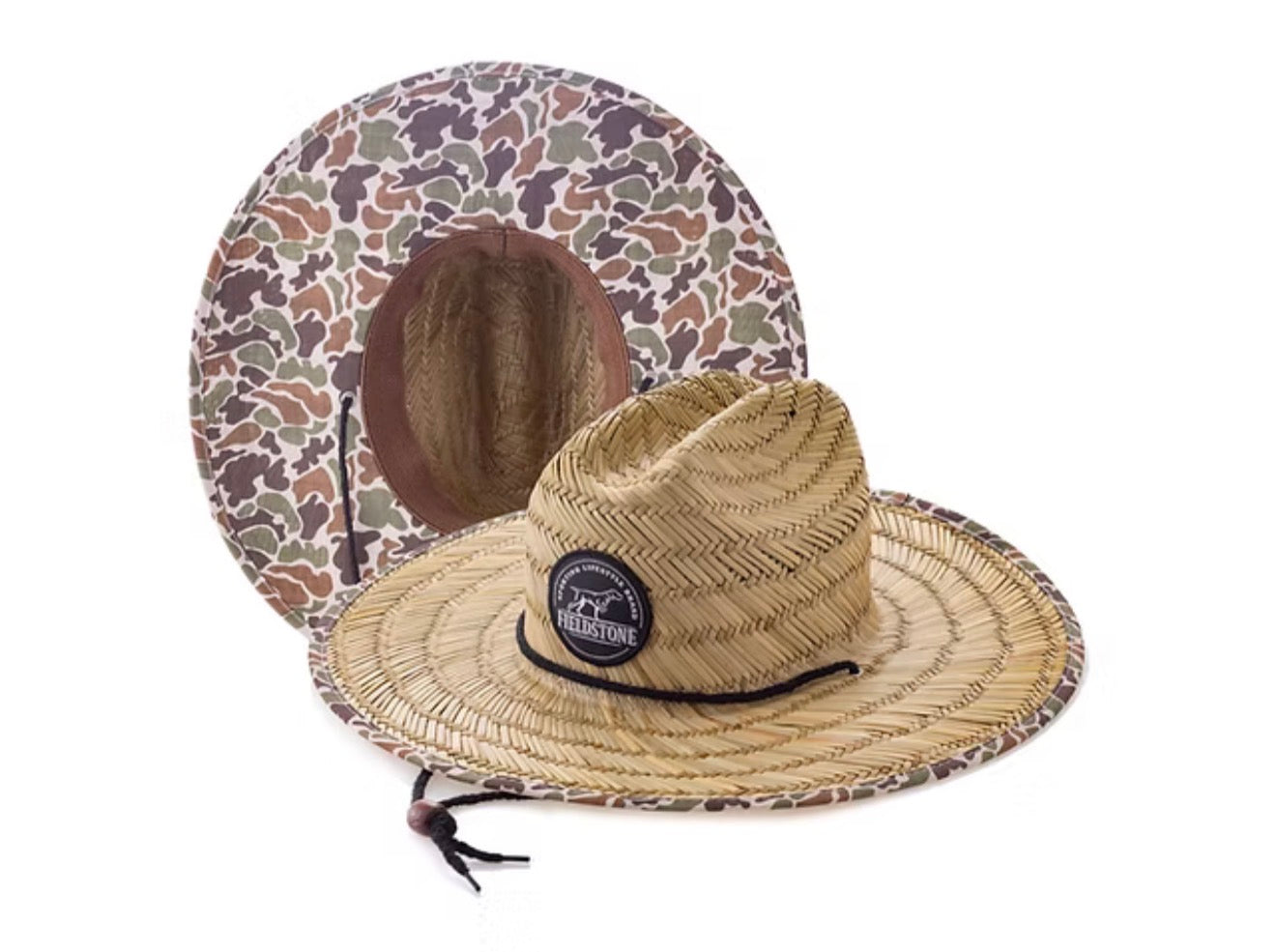 Youth Straw Boys Camo Hat