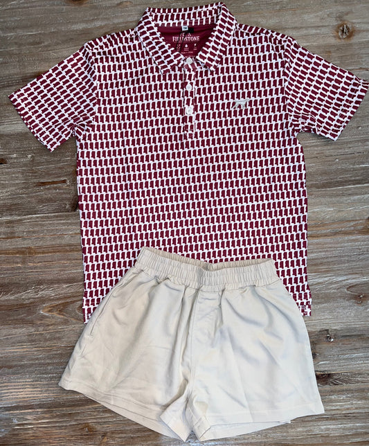 Mississippi State Pride Maroon Boys Polo