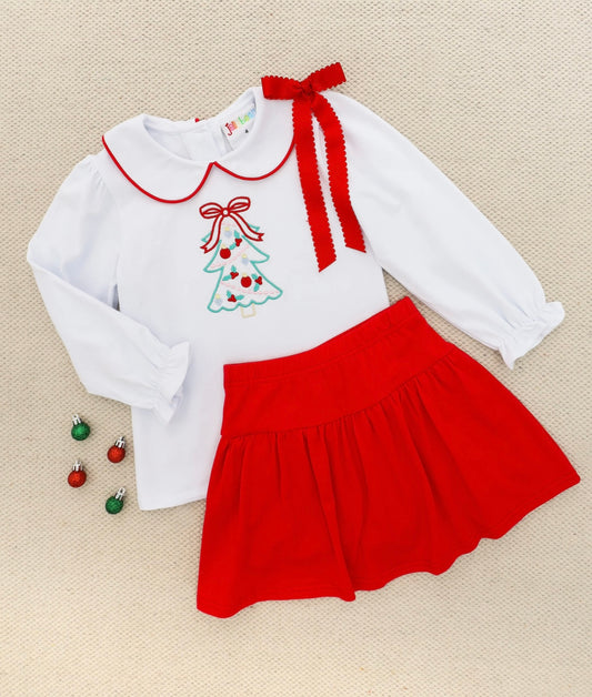 O Christmas Tree Girls Skort Set