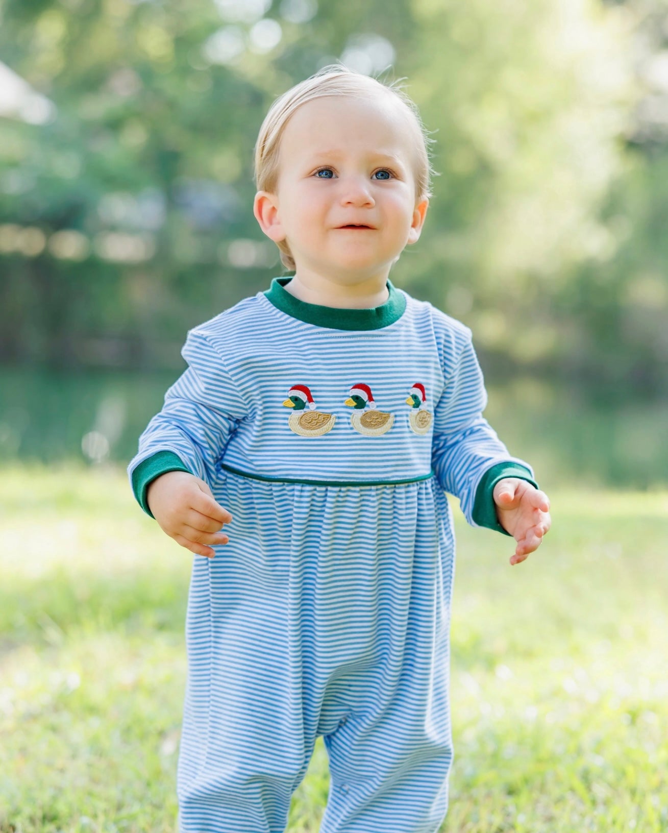 Holiday Hunt Boys Duck Romper