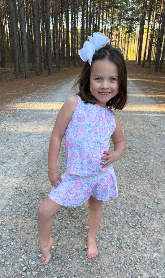 Kaleidoscope Heart Girls Tank