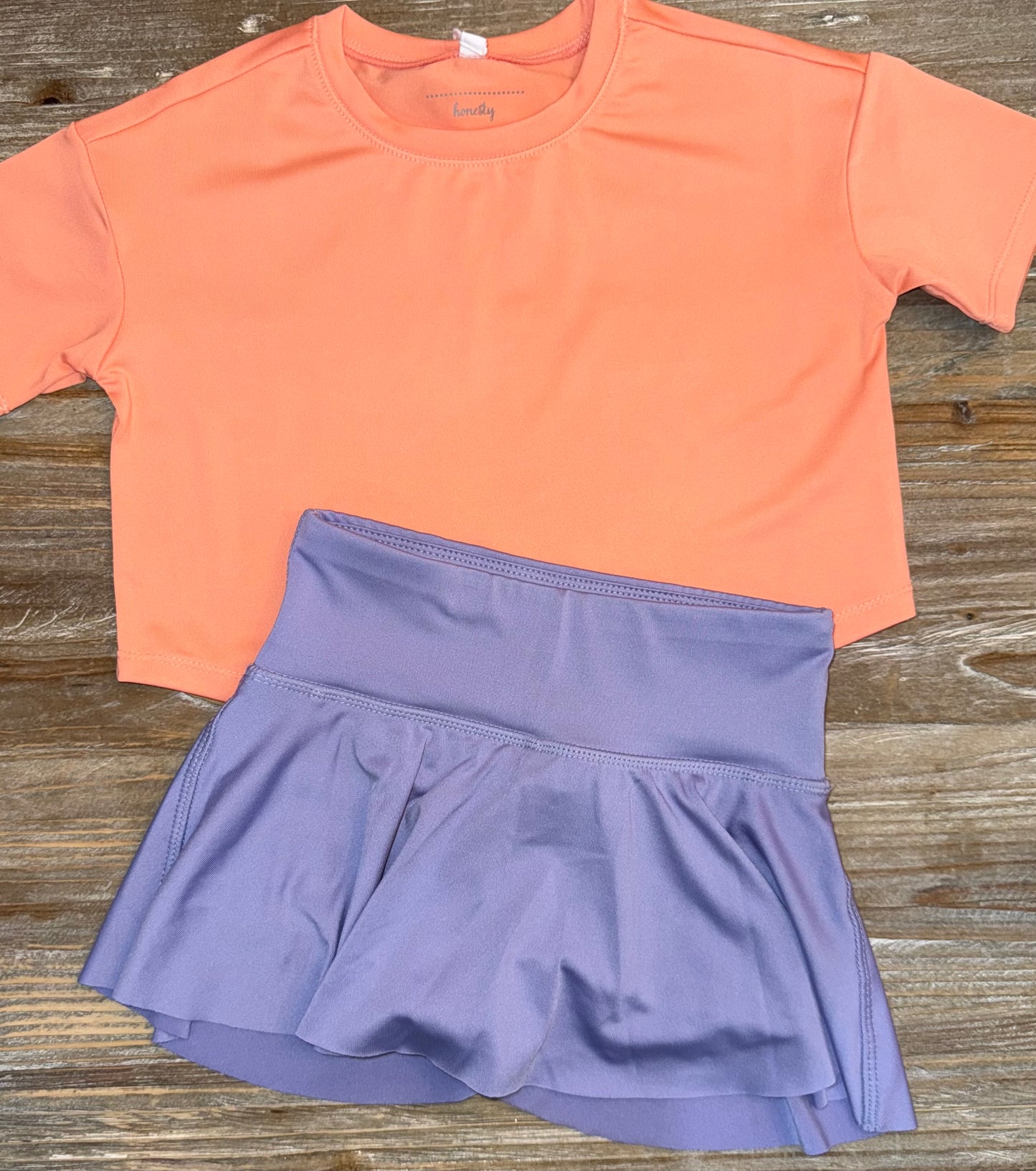 Lavender Girls Athletic Skort