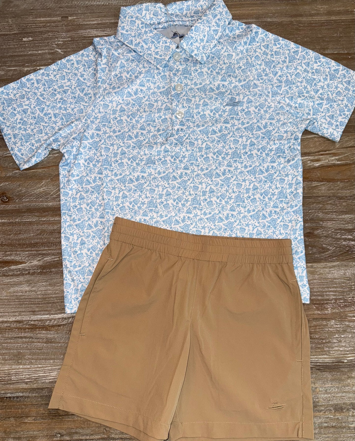 Khaki Performance Boys Play Shorts