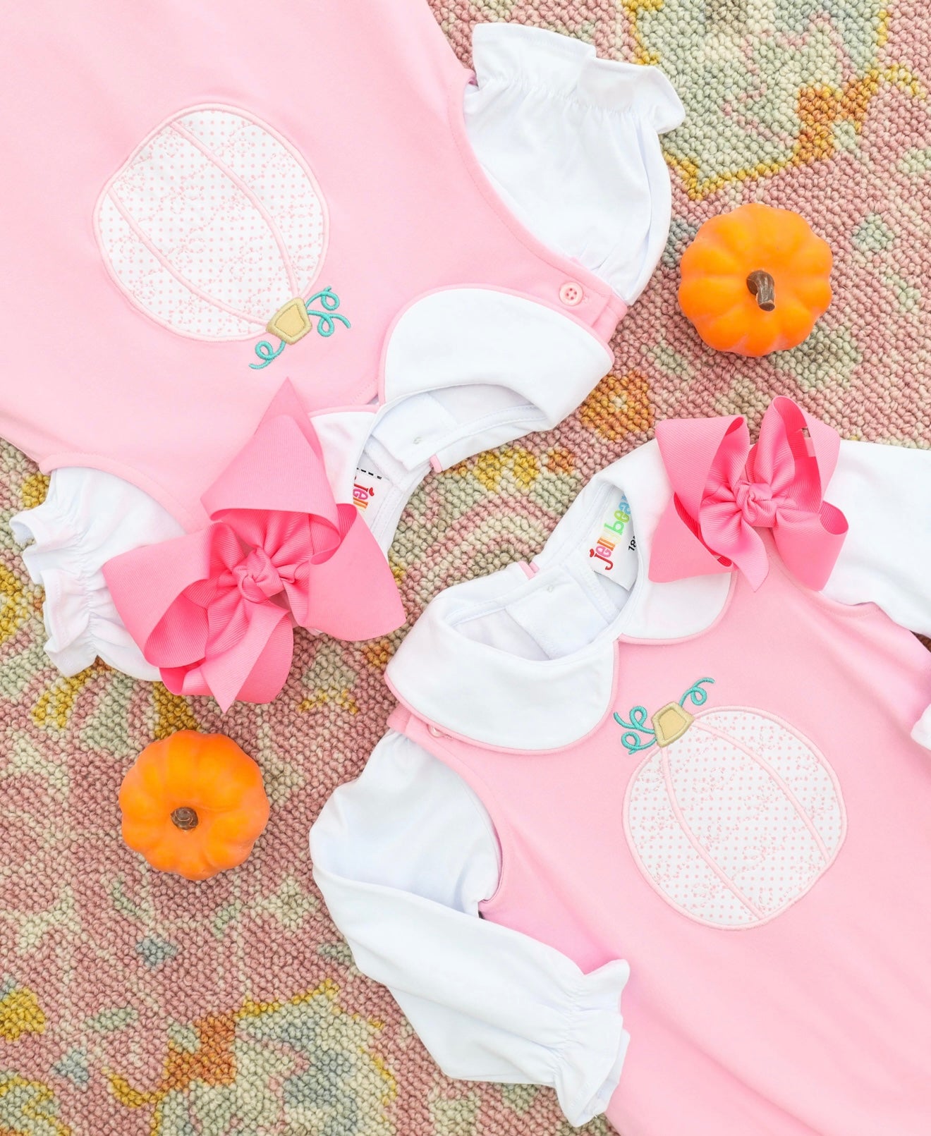 Pretty in Pink Girls Pumpkin Bubble