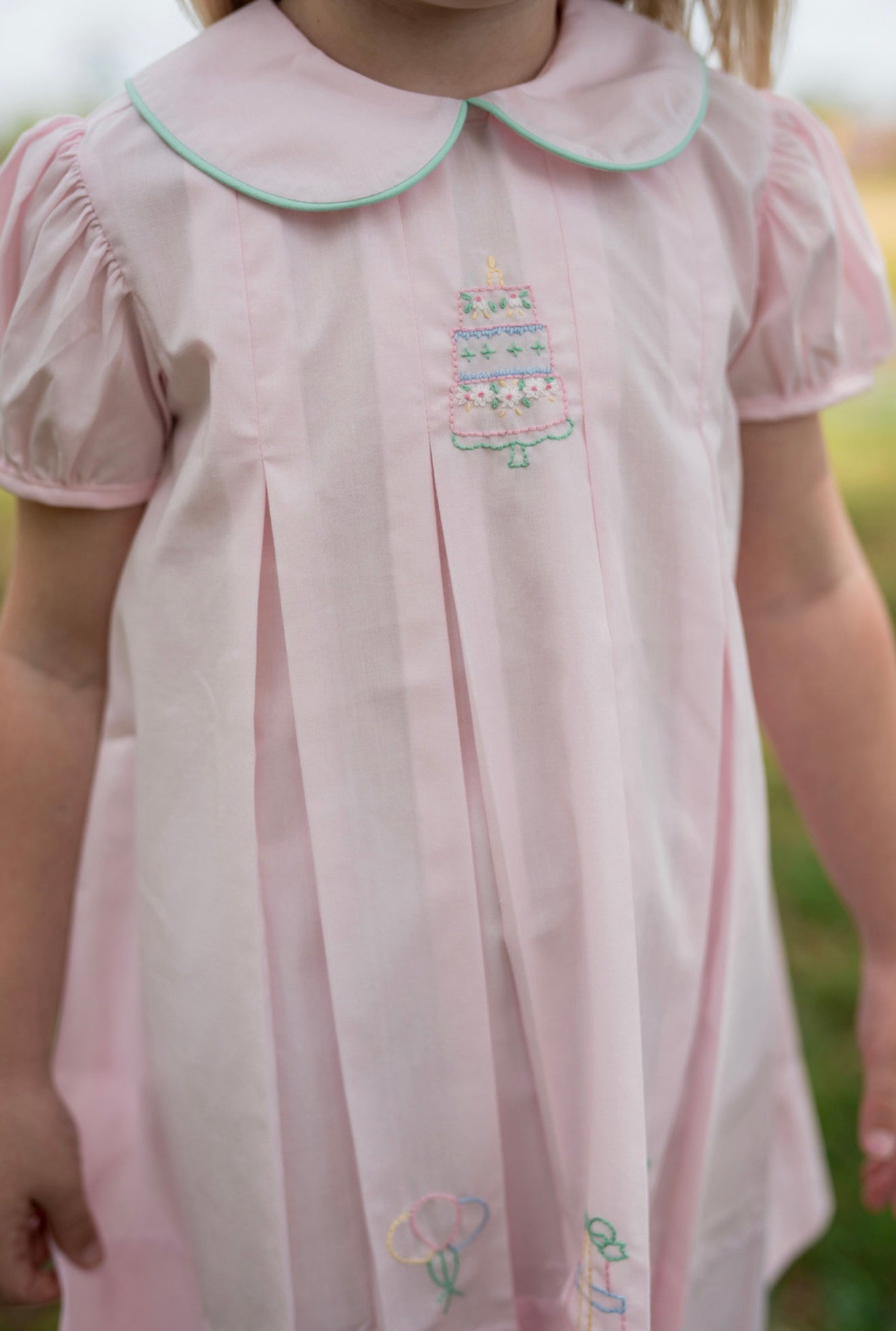 Charlotte Pink Girls Birthday Dress