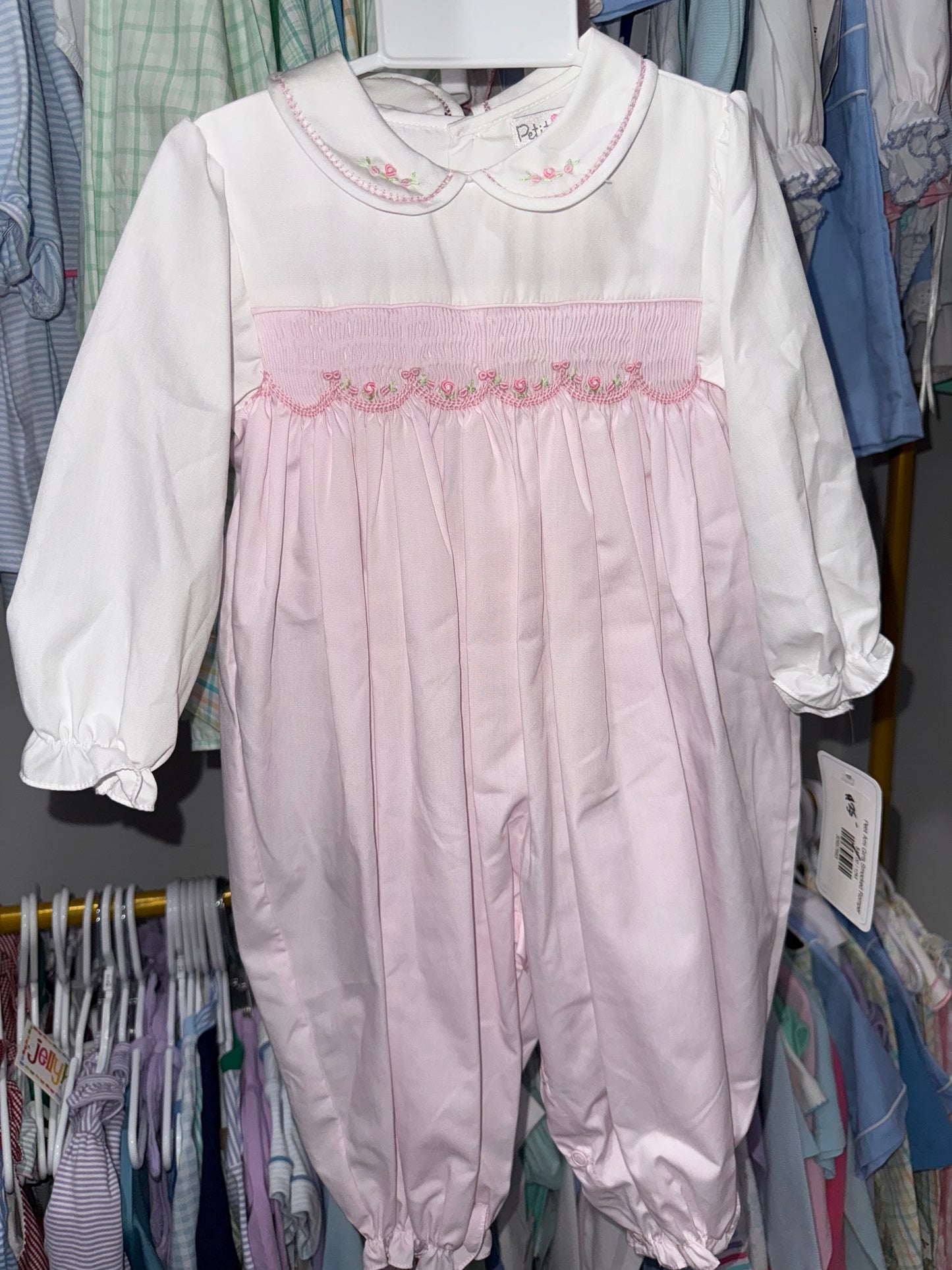 Petit Ami Girls Smocked Romper