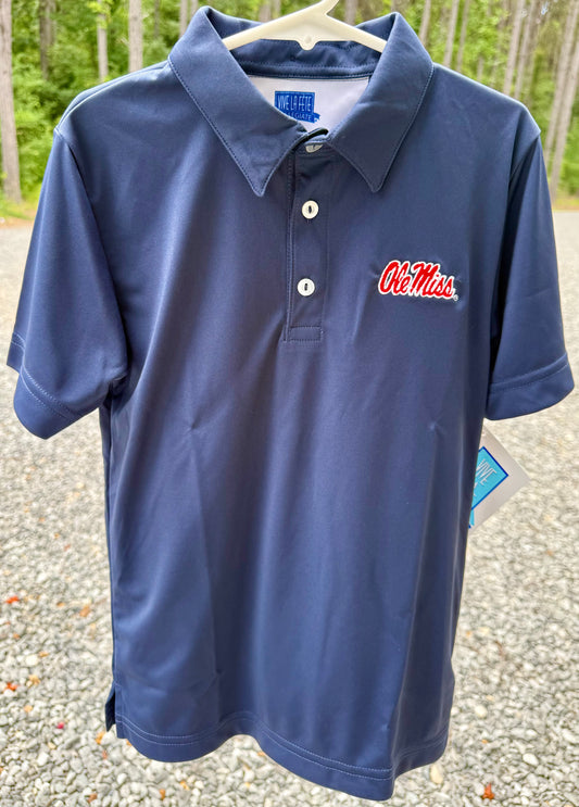 Ole Miss Rebels Navy Boys Polo