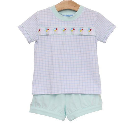 Magical Balloons Boys Banded Short Set
