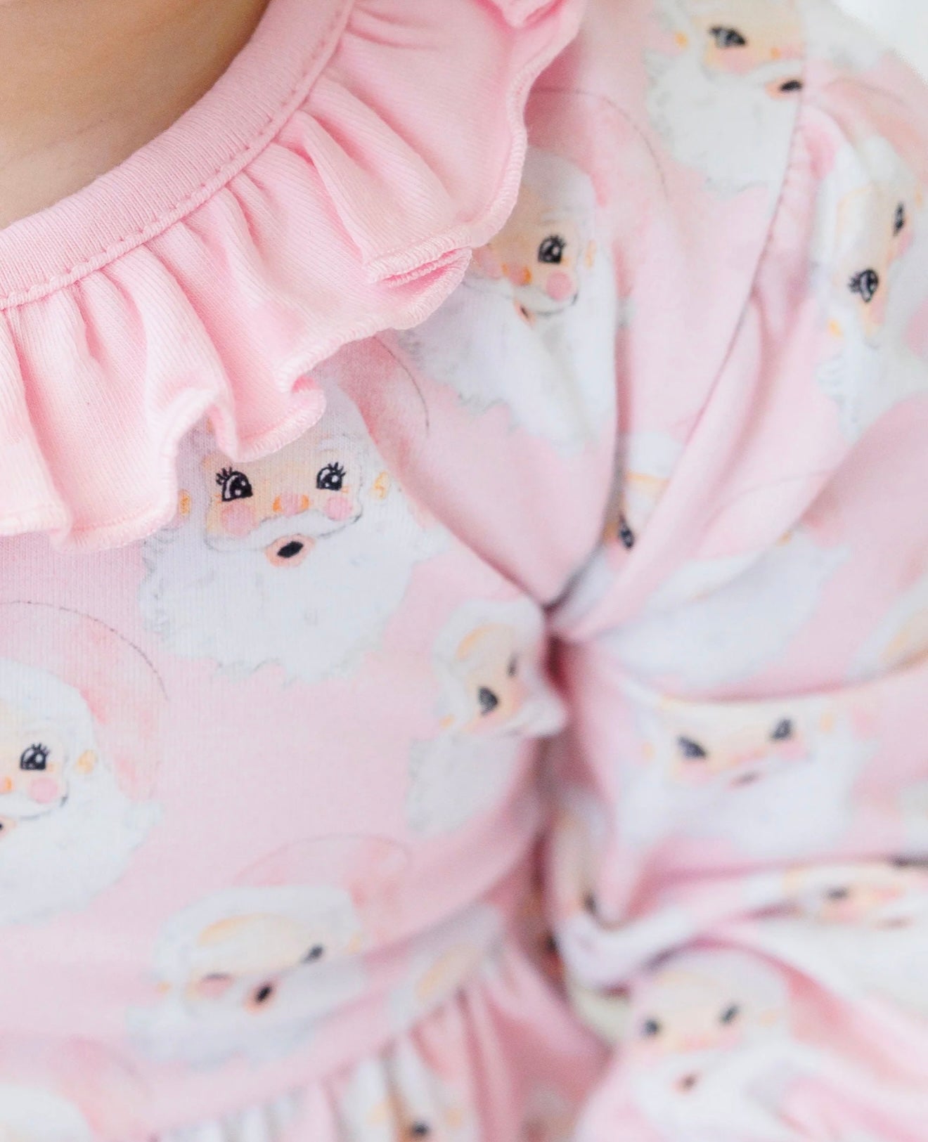 Jolly Santa Girls Ruffle Romper