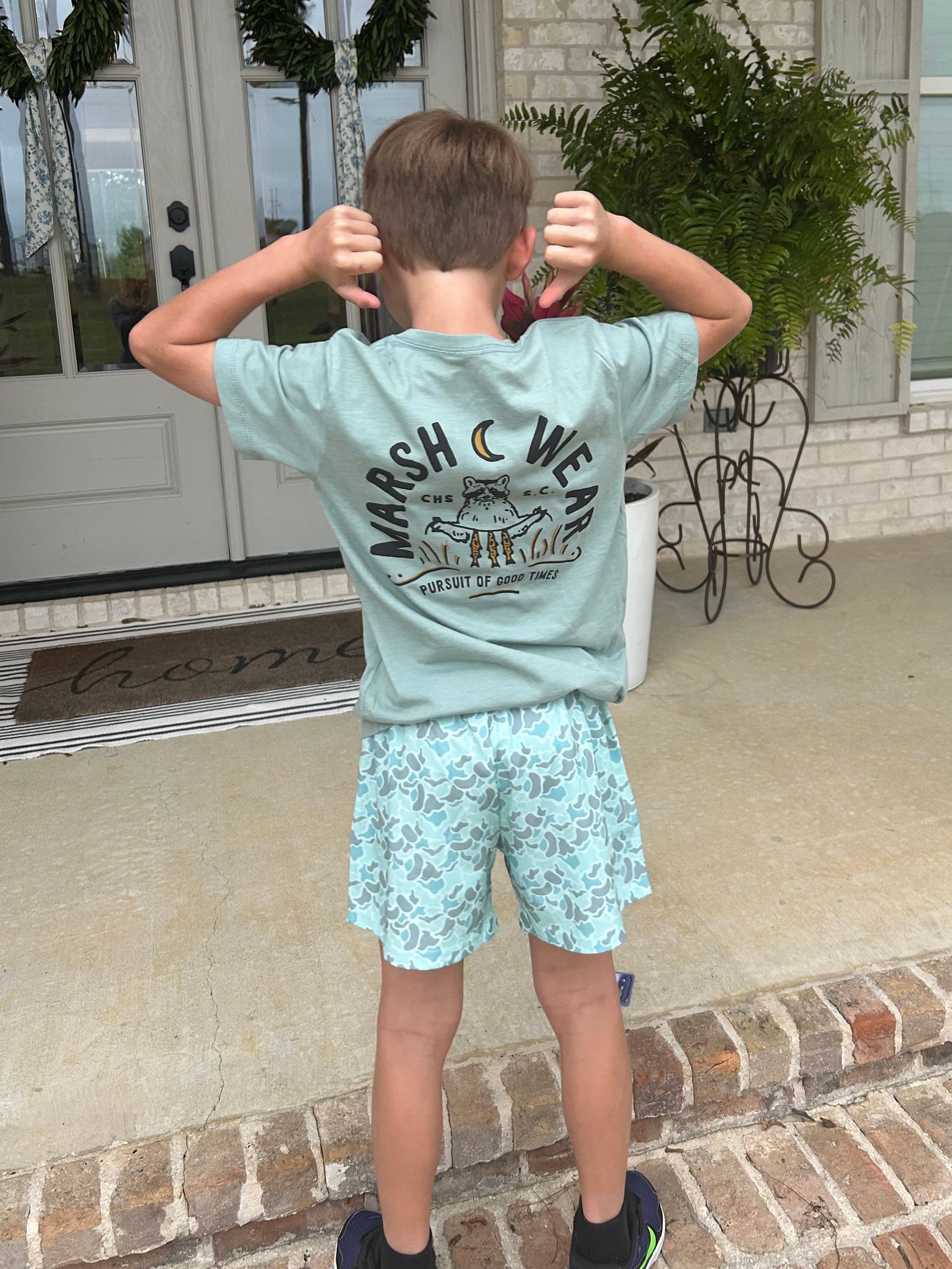 Campout Agate Heather Boys Tee