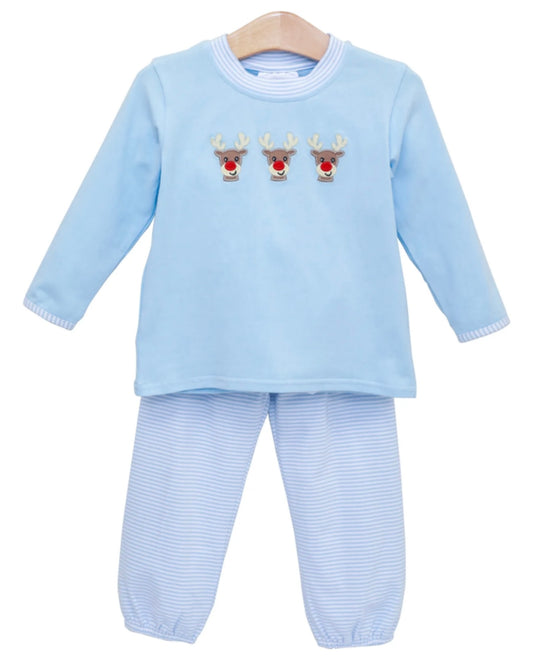 Run Run Rudolph Boys Bloomer Pants Set