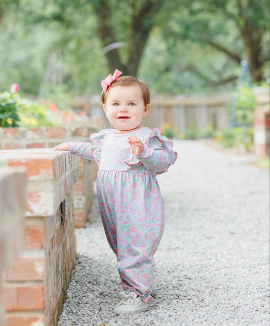 Cottage Blooms Frances Girls Romper