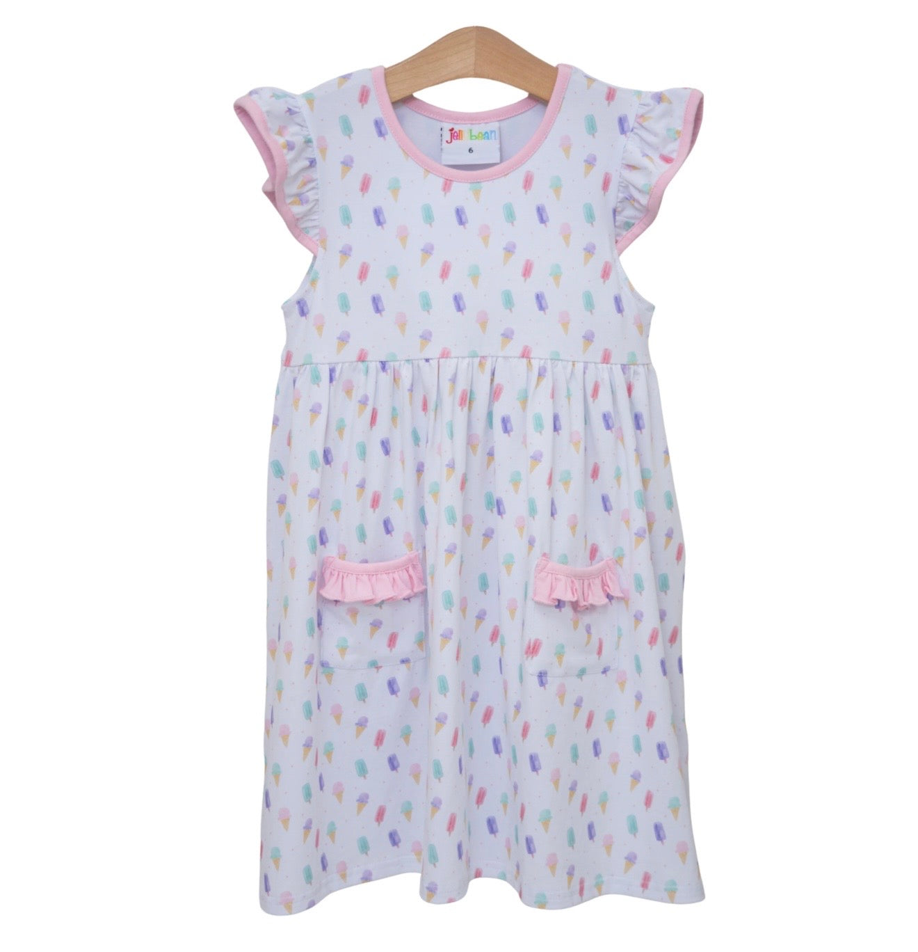 Summertime Sweets Girls Ruffle Pocket Dress