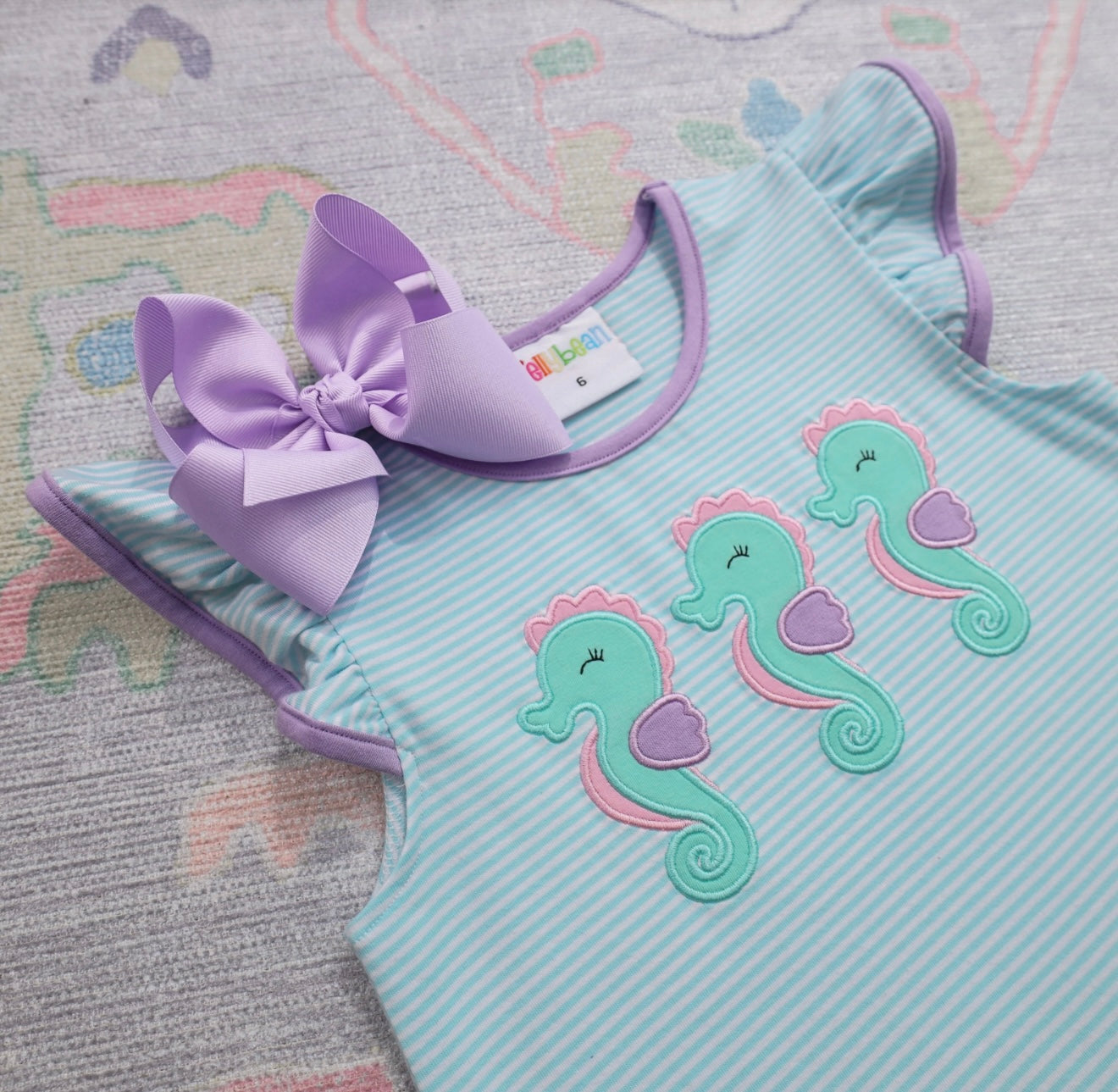 Seahorse Trio Girls Flutter Bubble