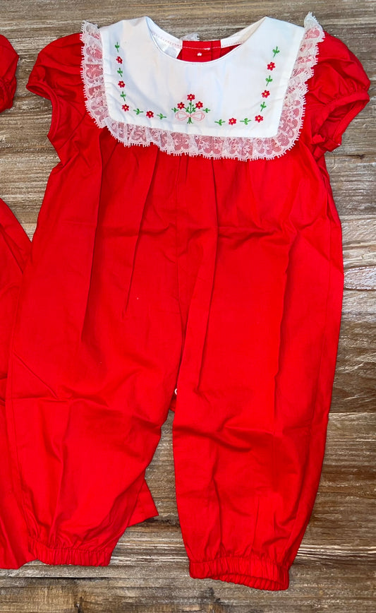 Blooms in Christmas Alice Girls
Red Romper