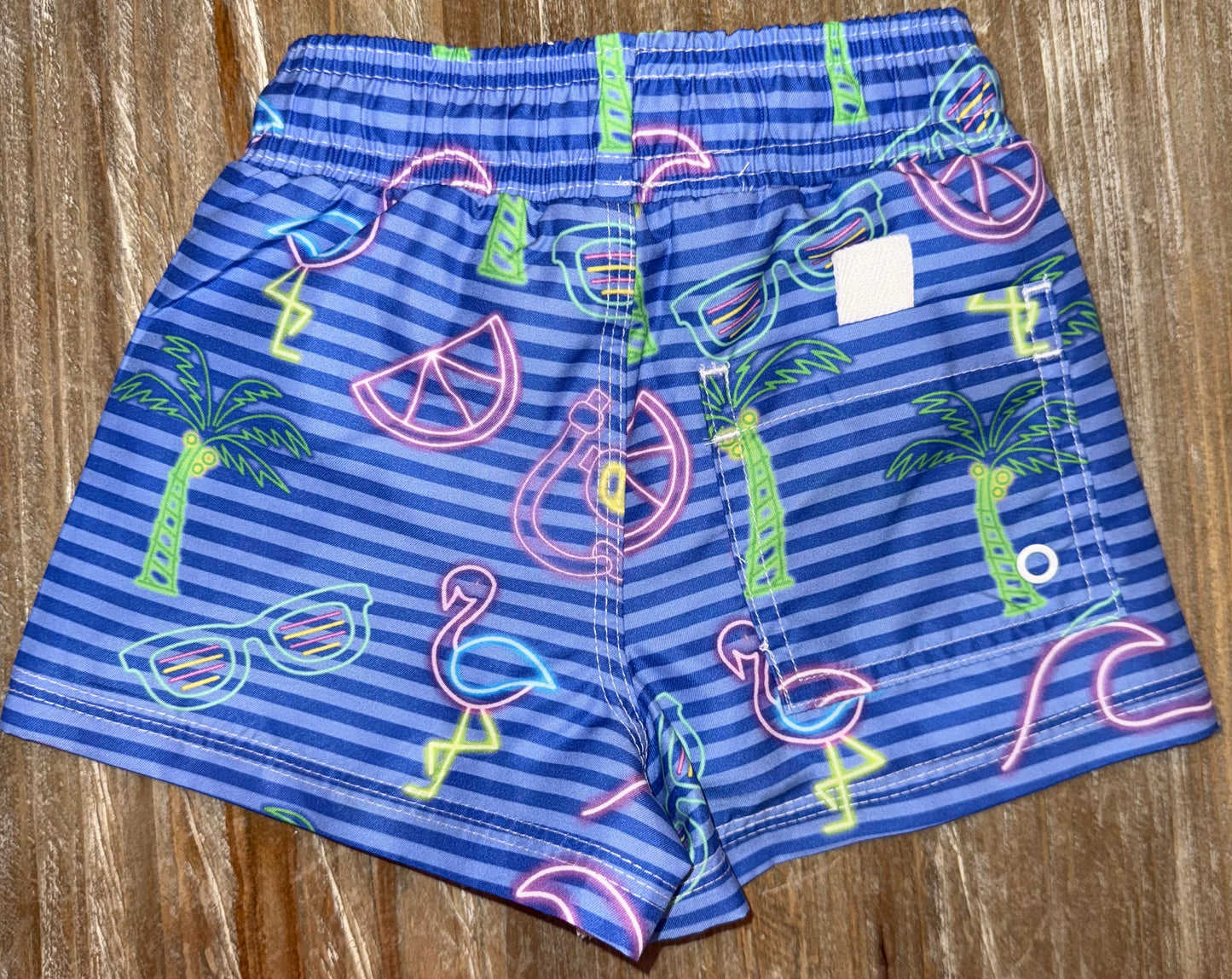 Neon Boys Swim Trunks