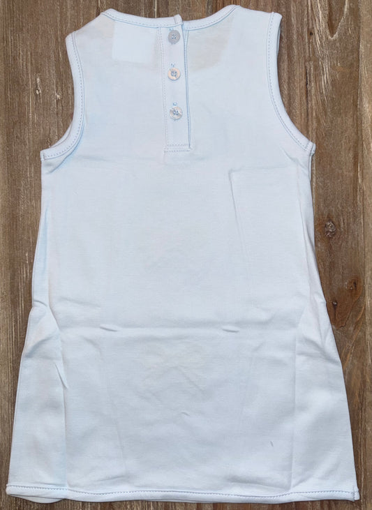 Hadley Bow Light Blue Girls Dress