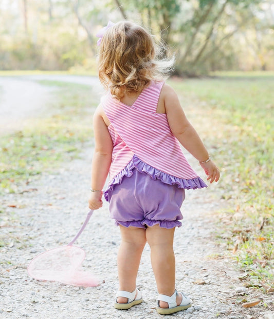 Butterfly Kisses Girls Swing Back Bloomer Set