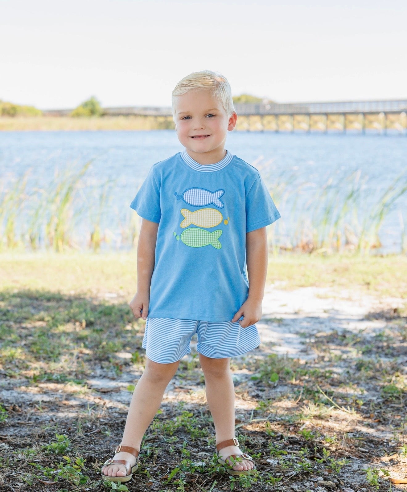 One Fish Two Fish Boys Short Set