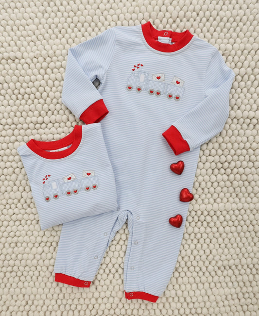 Love Train Boys Romper