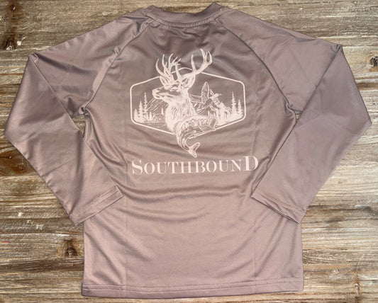 Deer, Duck, Bass Performance Boys Tee