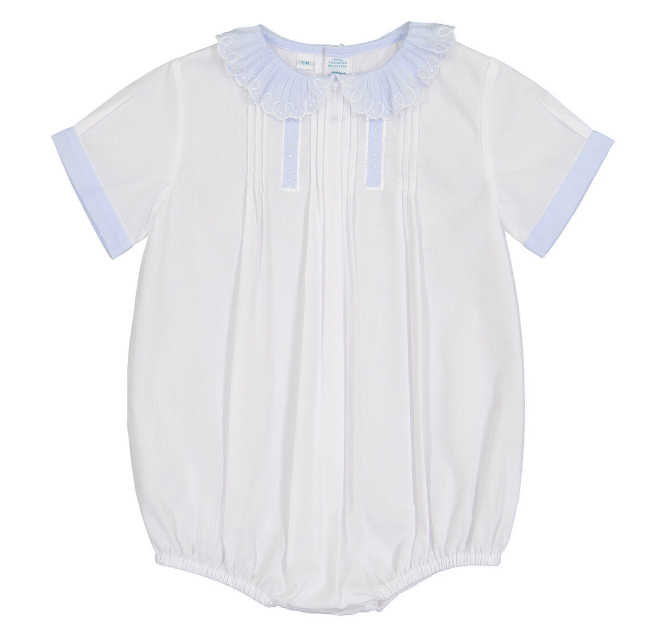 Heirloom Collection Boys Vintage Scalloped Collar Bubble