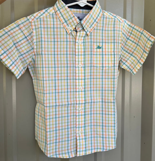 Southbound Petit Four/Peach Boys Button Down Shirt