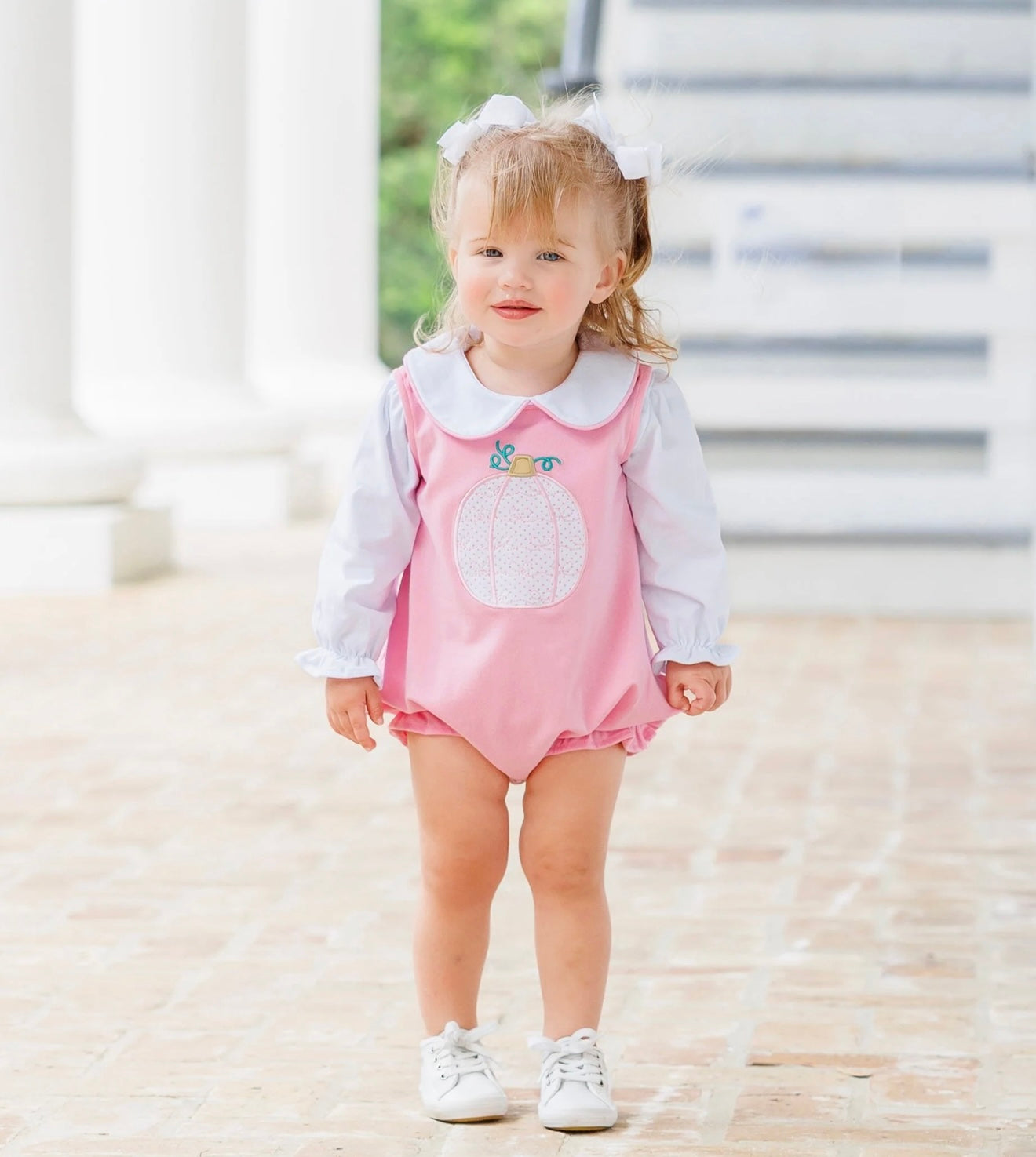 Pretty in Pink Girls Pumpkin Bubble