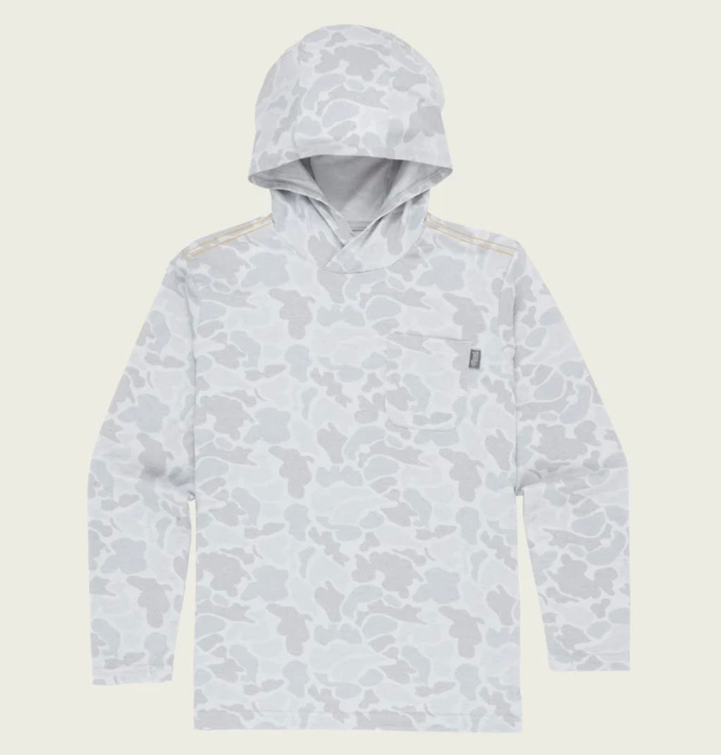 Buxton Hagood Gray Camo Boys Hoodie