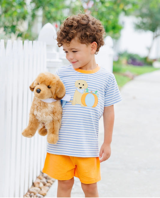 Pumpkins & Paws Boys Short Set