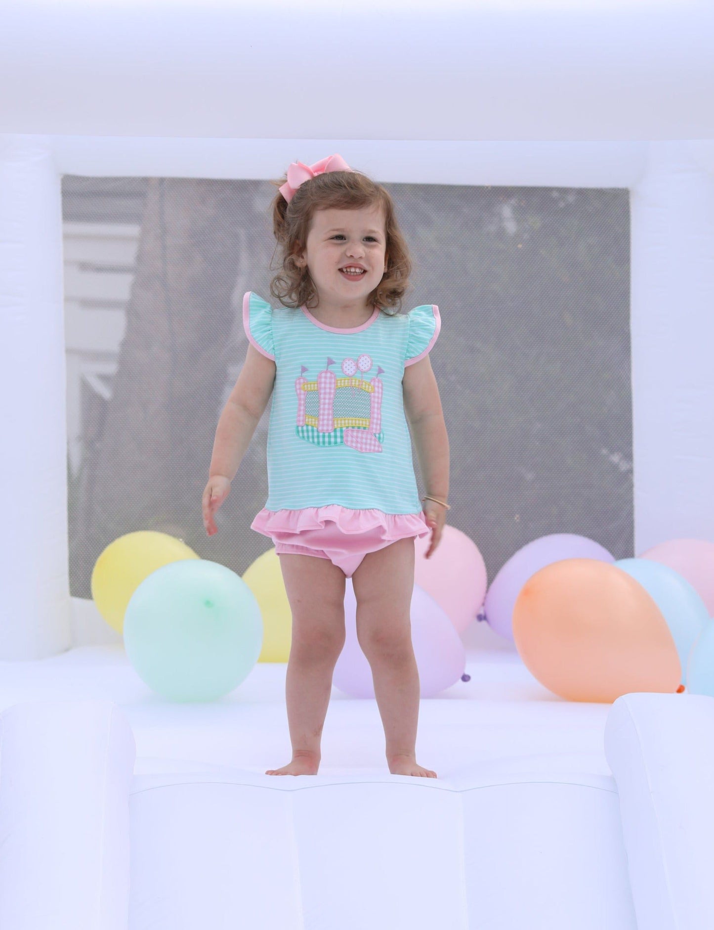 Bounce House Girls Ruffle Bloomer Set