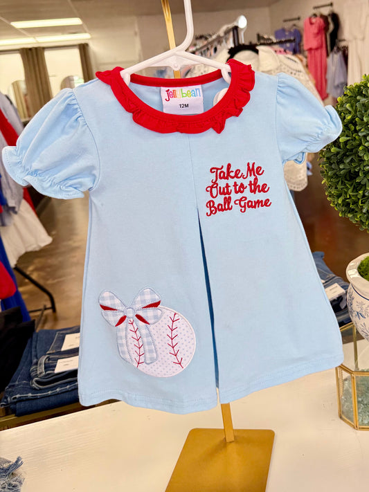Take Me Out To The Ball Game/Baseball Girls Pleat Bloomer Set