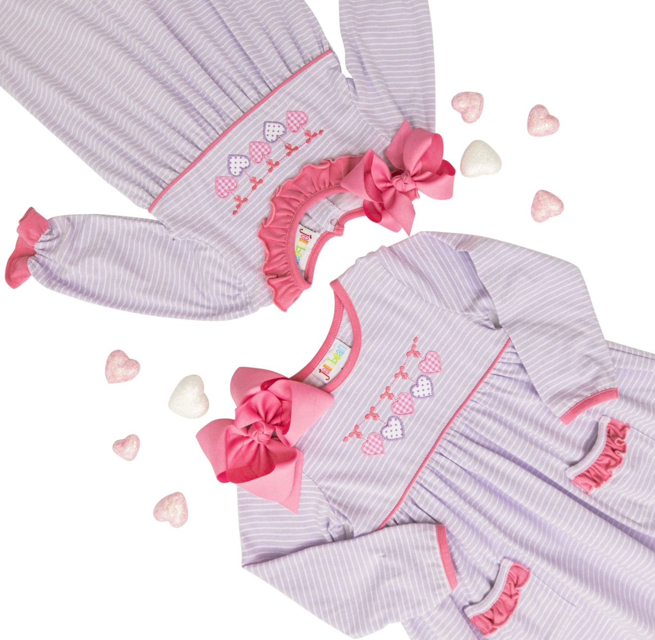 Banner of Love Girls Romper