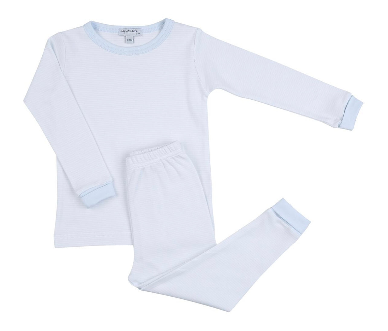 Mini Striped Light Blue Essentials Boys Pajamas