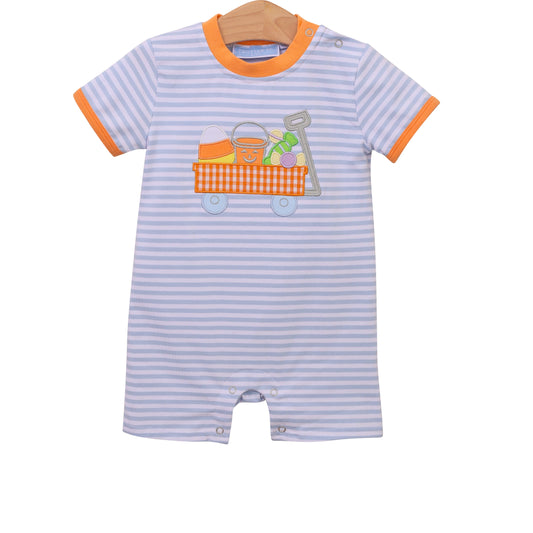 Halloween Wagon Boys Romper